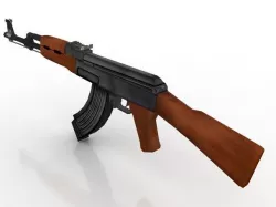 Ak47 GUN Low-poly  3D model