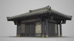 Ancient Architecture Palace House Low-poly  3D model