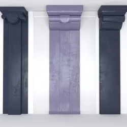 Ancient columns with volute 3D model