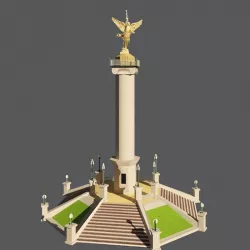 Angel chihuahua Low-poly  3D model