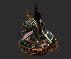 Anubis head 3D model