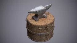 Anvil Medieval Low-poly  3D model