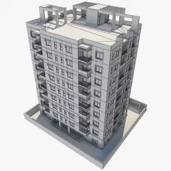 Appartement  Low-poly  3D model