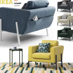 Armchair KOARP Ikea 3D model