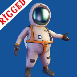 Astro Low-poly  3D model