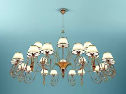 Baga Mega Big Chandelier 3D model