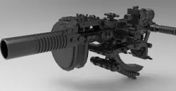 Balkan Grenades Launcher - VR Ready 3D Model 3D model