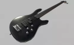 Bass guitar Low-poly  3D model