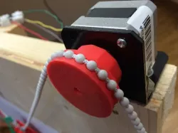 Bead chain gear for stepper motors with 5mm shaft, e.g. for Polargraph plotter