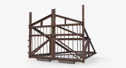 Belgian Gate Low-poly  3D model