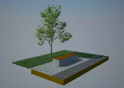 Bench 3D model