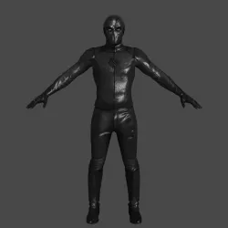 BLACK Zoom Disney Character  Low-poly  3D model