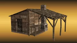 Blacksmith workshop Low-poly  3D model