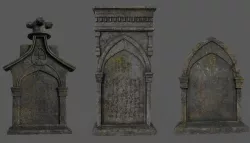 Bloodborne Tombstones Low-poly  3D model
