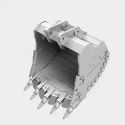 Buckets excavator mining 3D model