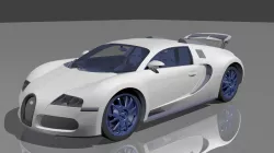 Bugatti Veyron ss Low-poly  3D model