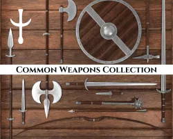 Bundle Common Medieval Weapons 3D Model Collection