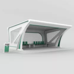 Bus stop 3D model