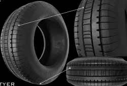 Car Tyre 3D model