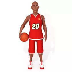 Cartoon Basketball Player 3D model