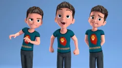 CARTOON CHILD - BOY RIGGED 3D model