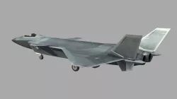 China Chengdu J20 J-20 Fighter Low-poly  3D model