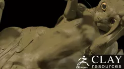 Clay resources for Zbrush 3D model