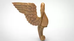 Coffee table leg  3d stl models for artcam and aspire 3D model