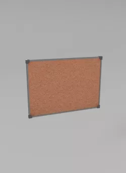 Corkboard 3D model