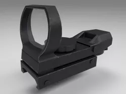 Coyote Sight - Red Dot - Weapon Attachment - PBR - 4K Textures Low-poly  3D model