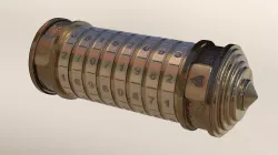 Cryptex - 9 Ring Numerical   Low-poly  3D model