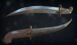 Dagger Low-poly  3D model
