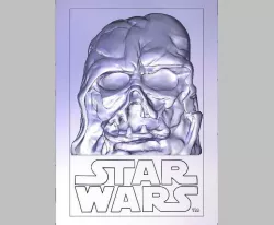 Darth vader 3D STL model for CNC 3d printer and ArtCam  3D model