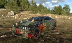 death race low poly car game ready  Low-poly  3D model