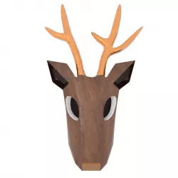 Deer head Casual style 3D model