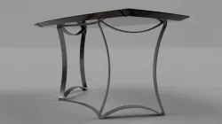 Designer table Naples Low-poly  3D model