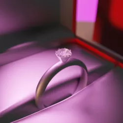 Diamond Ring  Low-poly  3D model