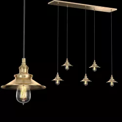 FACTORY FILAMENT REFLECTOR RECTANGULAR PENDANT 3D model