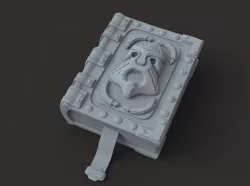 Fantasy book 3D model