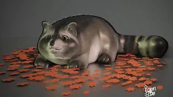 fat raccoon 3D model