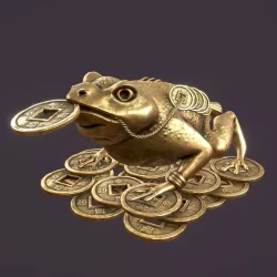 Feng shui money toad The Jin Chan 3D model