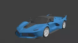 Ferrari Fxxk evo Low-poly  3D model