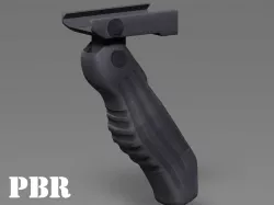 Folding Grip - Foregrip - Weapon Attachment - PBR - 4K Textures Low-poly  3D model
