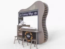 Food Booth 3D model