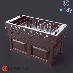 Foosball table football 3D model