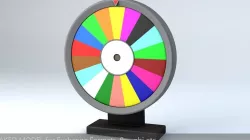 Fortune Wheel High Poly 3D model