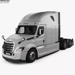 Freightliner Cascadia 126BBC 72  Roof AeroX Tractor Truck 2018 3D model