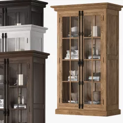 FRENCH CASEMENT DOUBLE-DOOR CABINET 3D model