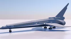 futuristic airline 3D model