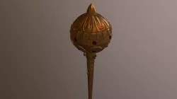  game-ready   mace Low-poly  3D model